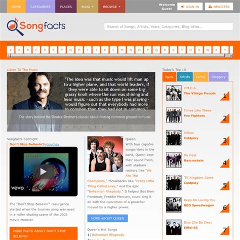 songfacts.com|songfacts song lists.